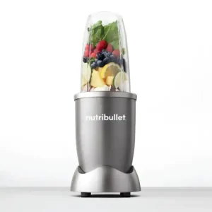 Classic Nutribullet with fruits inside ready to blend