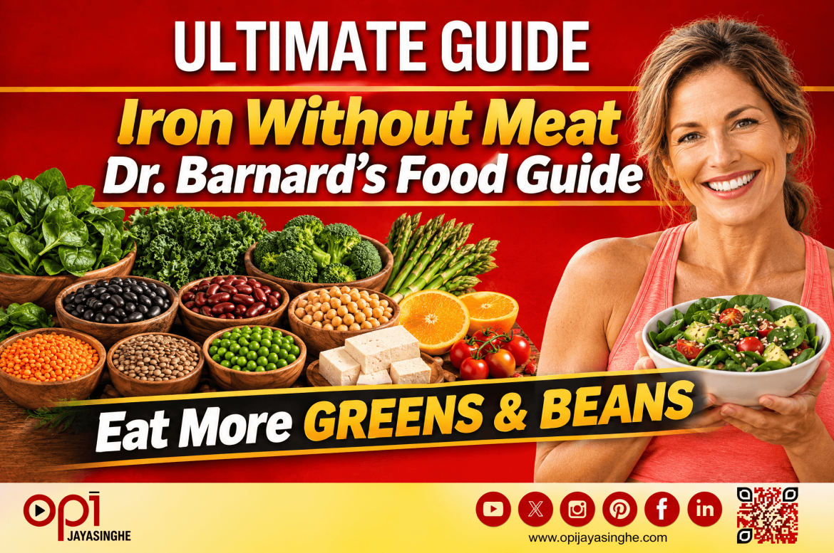 How to get iron without eating meat? Eat greens and beans.